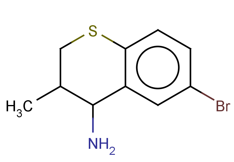 6-bromo-3-methyl-3,4-dihydro-2H-1-benzothiopyran-4-amine, Mixture of diastereomers