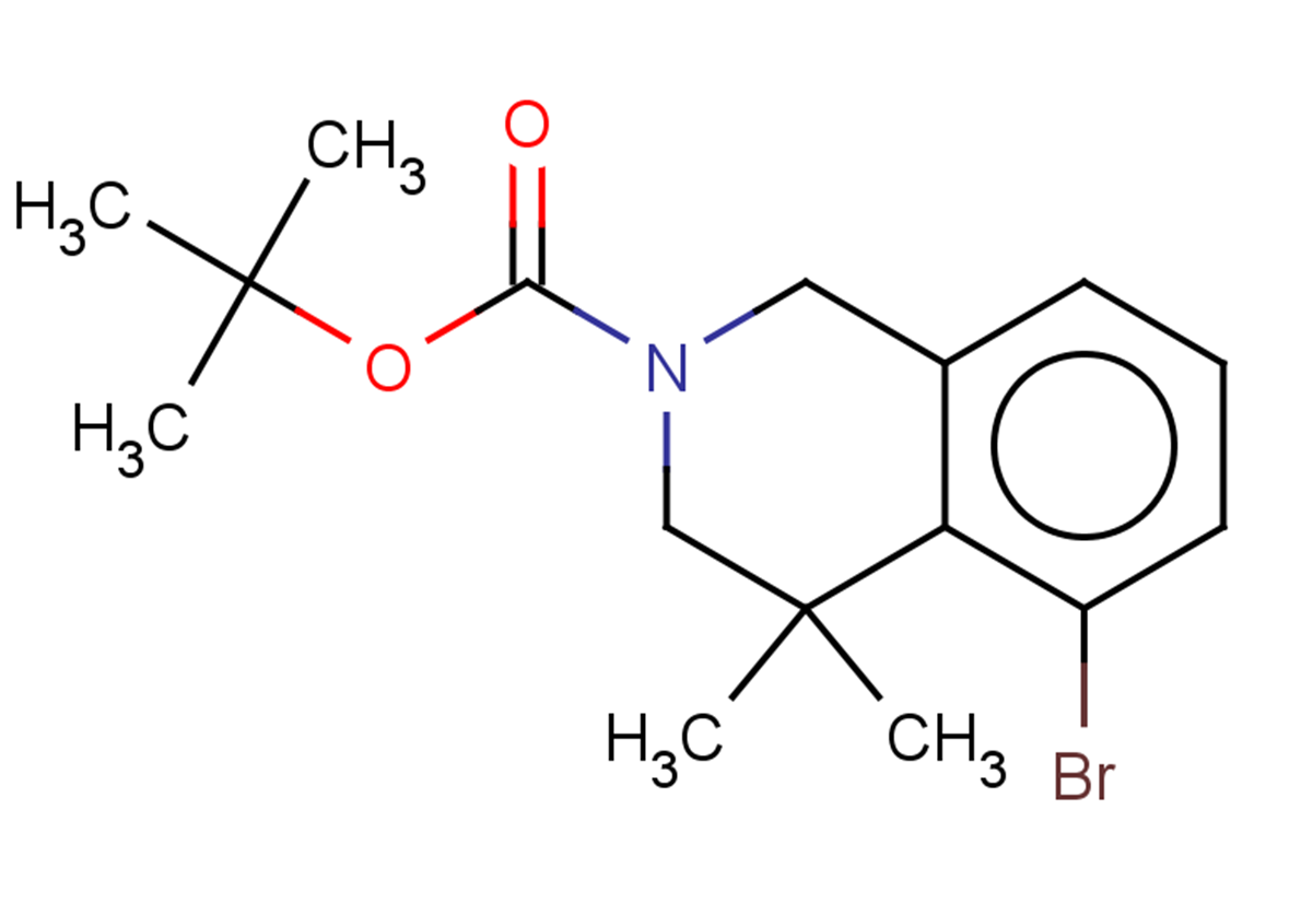 tert-butyl 5-bromo-4,4-dimethyl-1,2,3,4-tetrahydroisoquinoline-2-carboxylate