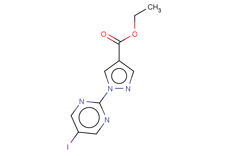 ethyl 1-(5-iodopyrimidin-2-yl)-1H-pyrazole-4-carboxylate
