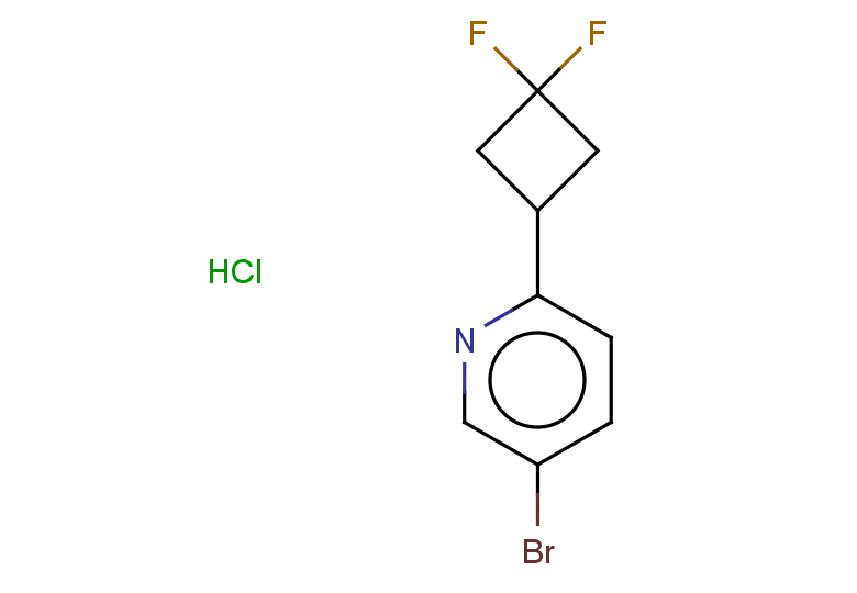 5-bromo-2-(3,3-difluorocyclobutyl)pyridine hydrochloride