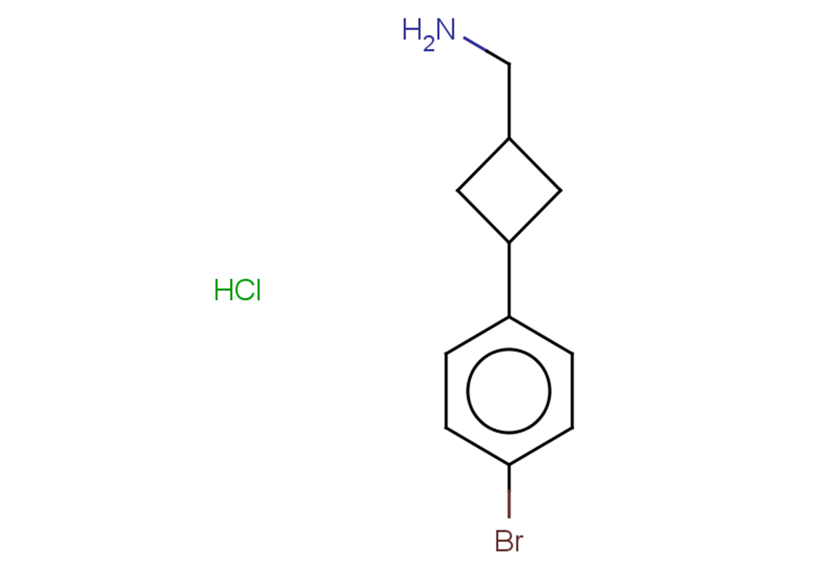 1-[3-(4-bromophenyl)cyclobutyl]methanamine hydrochloride, Mixture of diastereomers