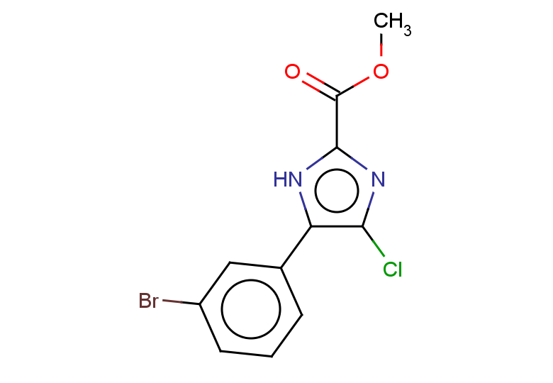 methyl 5-(3-bromophenyl)-4-chloro-1H-imidazole-2-carboxylate