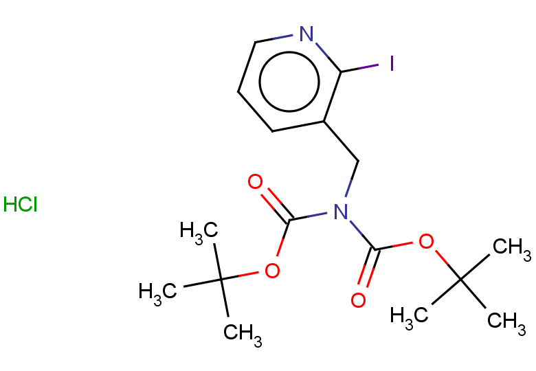 tert-butyl N-[(tert-butoxy)carbonyl]-N-[(2-iodopyridin-3-yl)methyl]carbamate hydrochloride