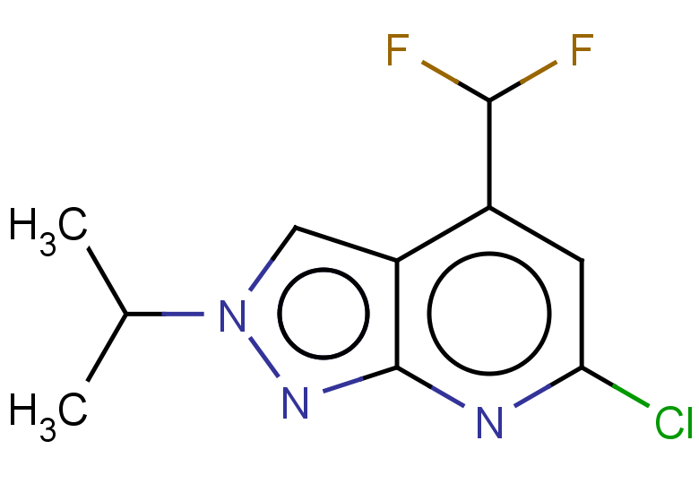 6-CHLORO-4-(DIFLUOROMETHYL)-2-ISOPROPYL-2H-PYRAZOLO[3,4-B]PYRIDINE