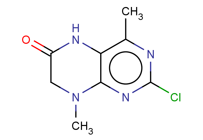 2-chloro-4,8-dimethyl-5,6,7,8-tetrahydropteridin-6-one