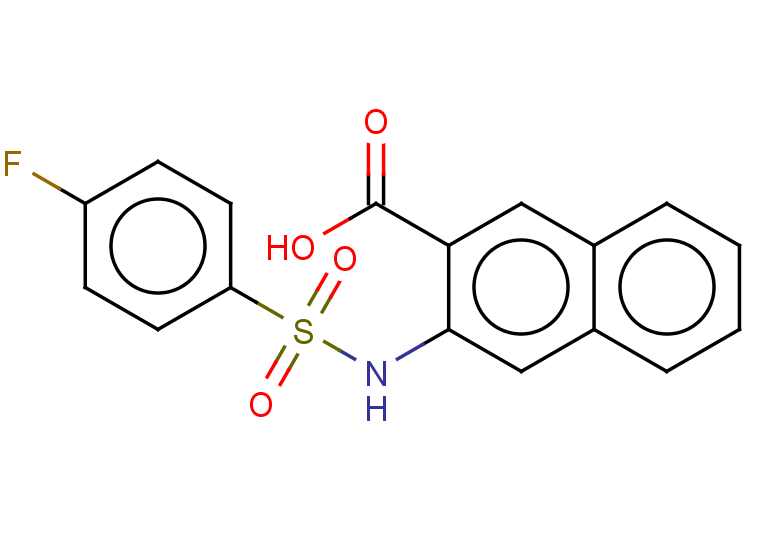 3-(4-fluorobenzenesulfonamido)naphthalene-2-carboxylic acid