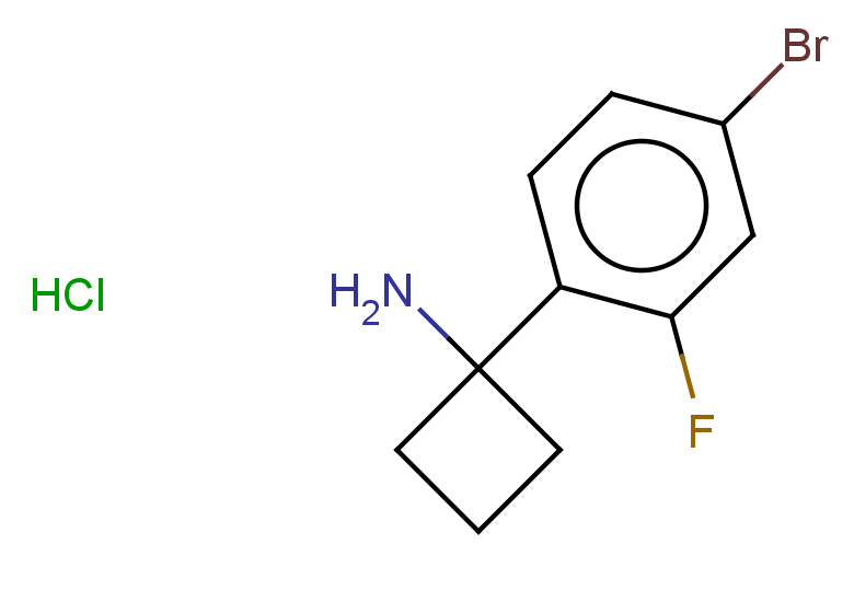 1-(4-bromo-2-fluorophenyl)cyclobutan-1-amine hydrochloride