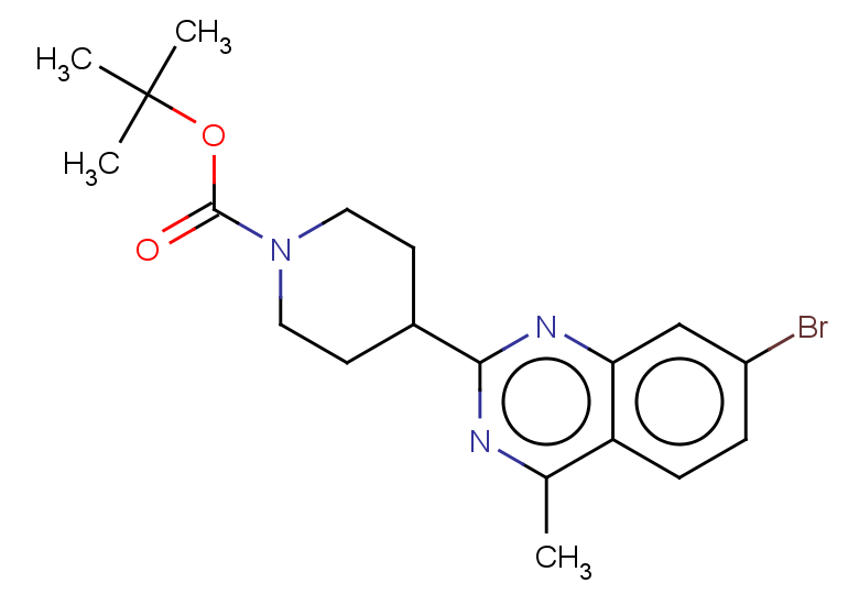 tert-butyl 4-(7-bromo-4-methylquinazolin-2-yl)piperidine-1-carboxylate
