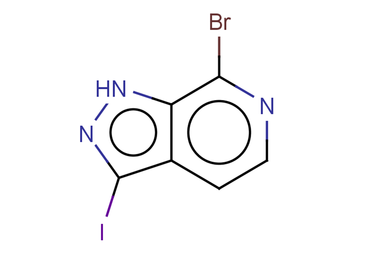 7-bromo-3-iodo-1H-pyrazolo[3,4-c]pyridine