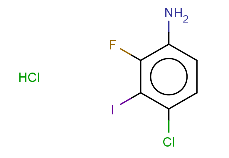 4-chloro-2-fluoro-3-iodoaniline hydrochloride