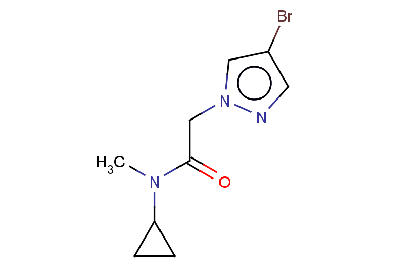 2-(4-bromo-1H-pyrazol-1-yl)-N-cyclopropyl-N-methylacetamide
