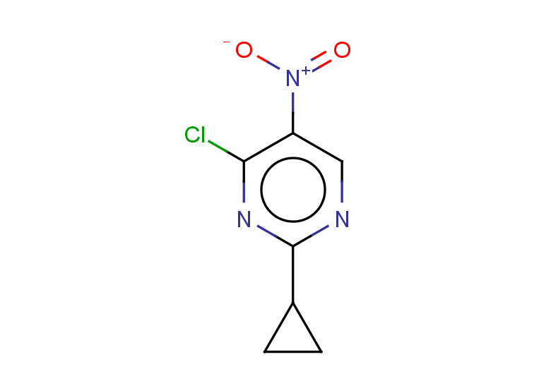 4-chloro-2-cyclopropyl-5-nitropyrimidine