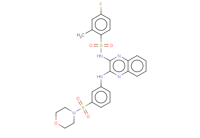 4-fluoro-2-methyl-N-(3-{[3-(morpholine-4-sulfonyl)phenyl]amino}quinoxalin-2-yl)benzene-1-sulfonamide