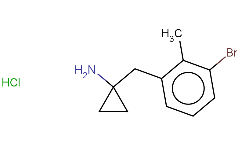 1-[(3-bromo-2-methylphenyl)methyl]cyclopropan-1-amine hydrochloride