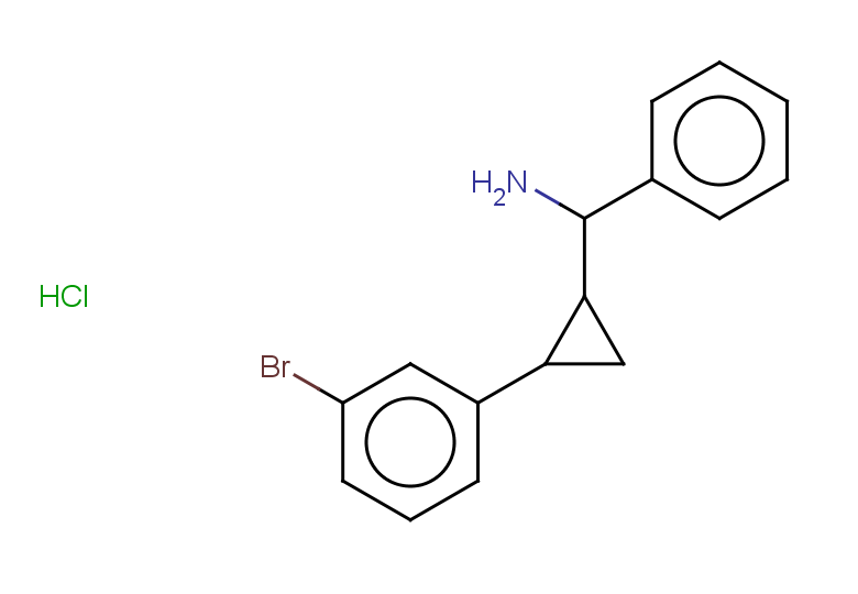 [2-(3-bromophenyl)cyclopropyl](phenyl)methanamine hydrochloride