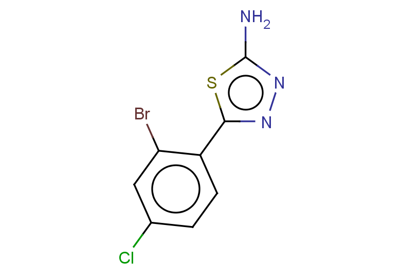5-(2-bromo-4-chlorophenyl)-1,3,4-thiadiazol-2-amine