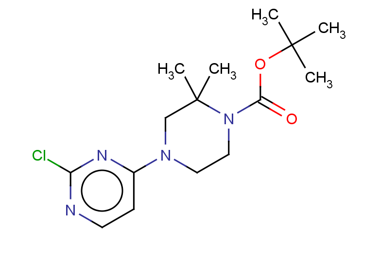 tert-butyl 4-(2-chloropyrimidin-4-yl)-2,2-dimethylpiperazine-1-carboxylate