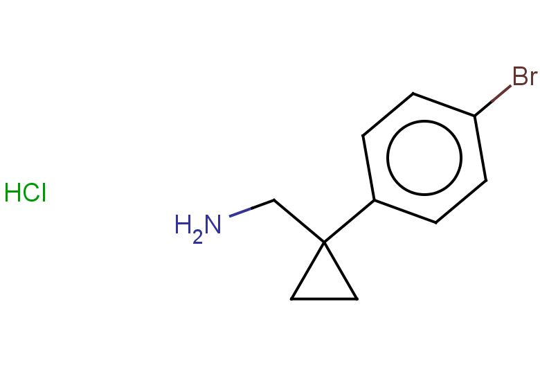 1-[1-(4-bromophenyl)cyclopropyl]methanamine hydrochloride