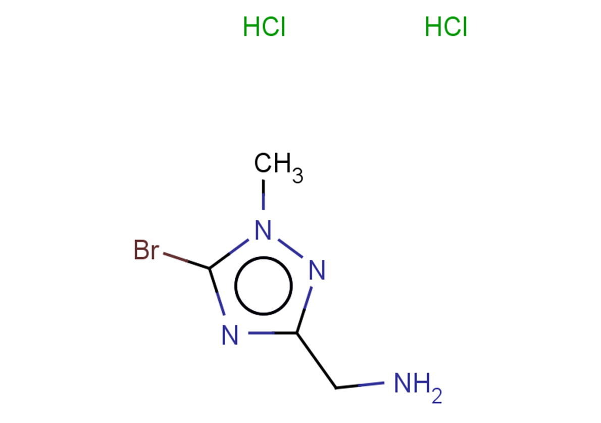 1-(5-bromo-1-methyl-1H-1,2,4-triazol-3-yl)methanamine dihydrochloride