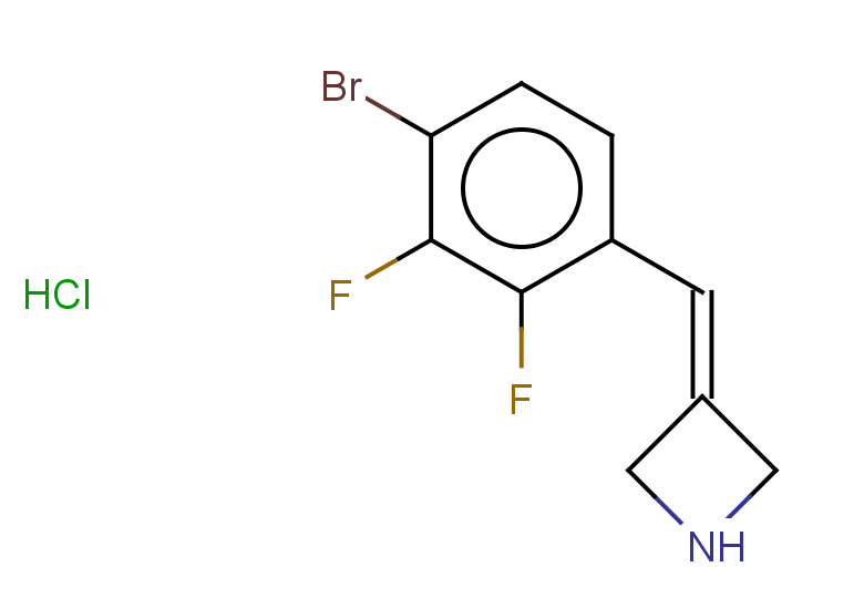 3-[(4-bromo-2,3-difluorophenyl)methylidene]azetidine hydrochloride