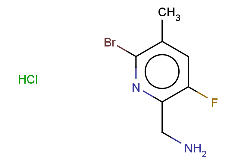 1-(6-bromo-3-fluoro-5-methylpyridin-2-yl)methanamine hydrochloride