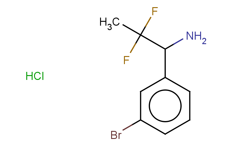 1-(3-bromophenyl)-2,2-difluoropropan-1-amine hydrochloride