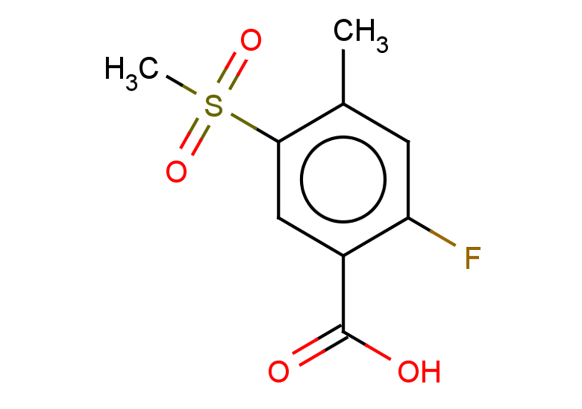 2-fluoro-5-methanesulfonyl-4-methylbenzoic acid