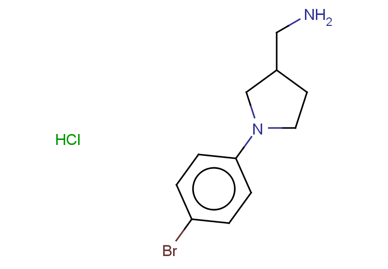 1-[1-(4-bromophenyl)pyrrolidin-3-yl]methanamine hydrochloride