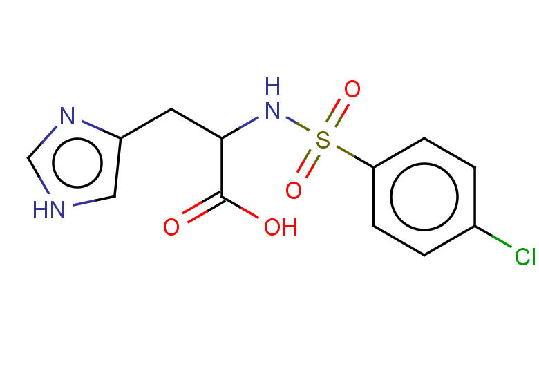 2-(4-chlorobenzenesulfonamido)-3-(1H-imidazol-4-yl)propanoic acid