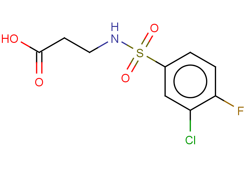 3-(3-chloro-4-fluorobenzenesulfonamido)propanoic acid