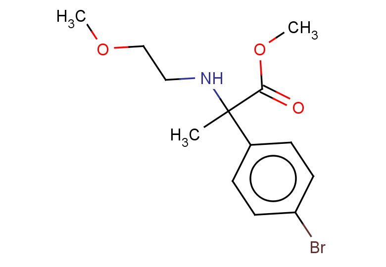 methyl 2-(4-bromophenyl)-2-[(2-methoxyethyl)amino]propanoate