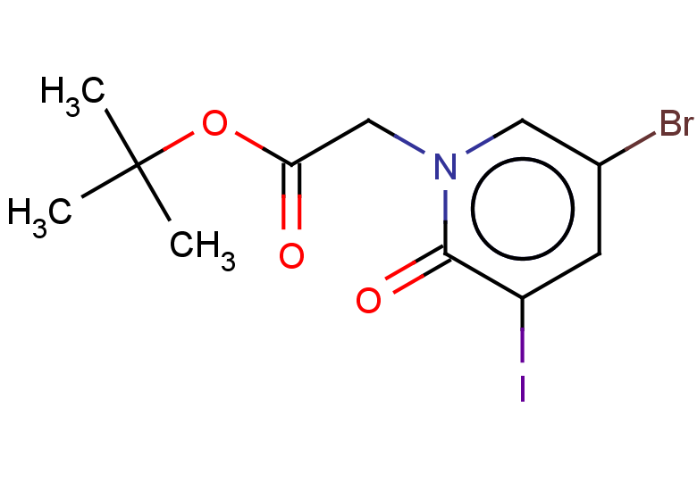 tert-butyl 2-(5-bromo-3-iodo-2-oxo-1,2-dihydropyridin-1-yl)acetate