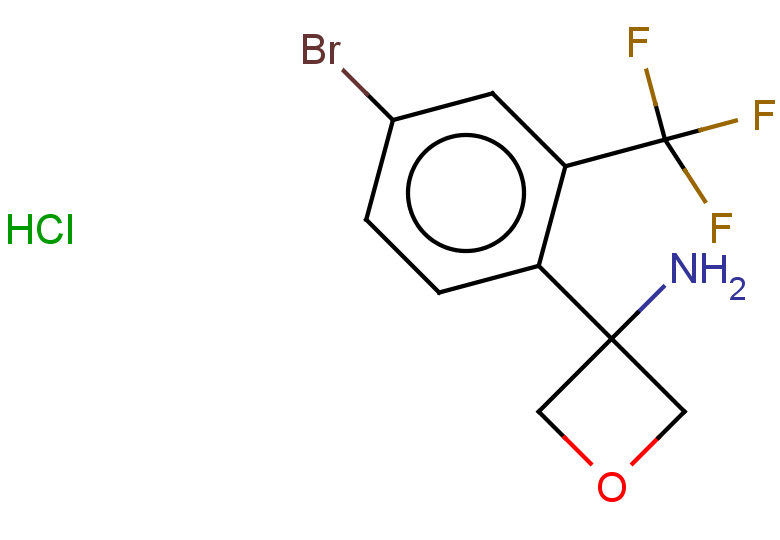 3-[4-bromo-2-(trifluoromethyl)phenyl]oxetan-3-amine hydrochloride