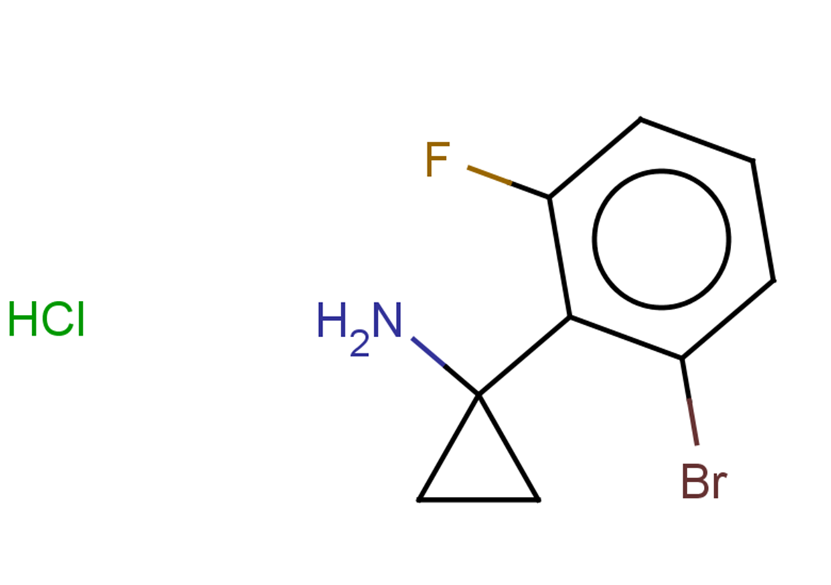 1-(2-bromo-6-fluorophenyl)cyclopropan-1-amine hydrochloride