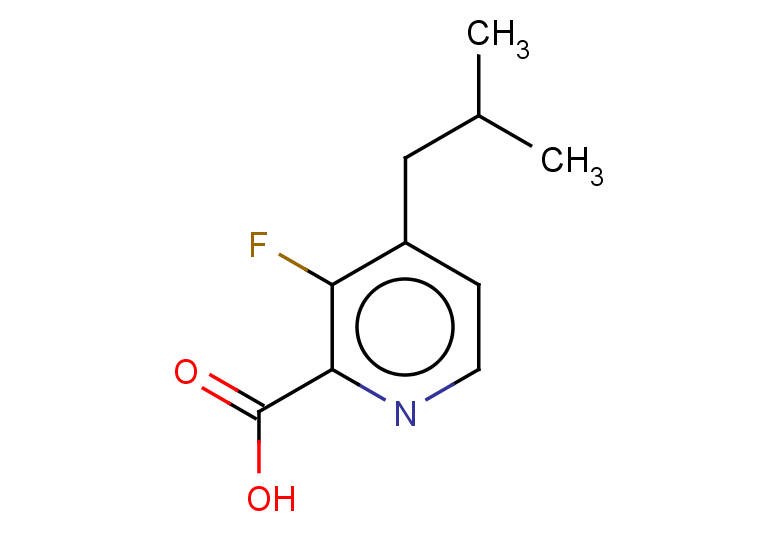 3-fluoro-4-(2-methylpropyl)pyridine-2-carboxylic acid