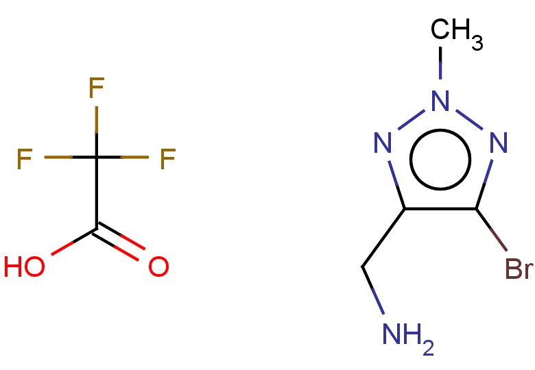 1-(5-bromo-2-methyl-2H-1,2,3-triazol-4-yl)methanamine, trifluoroacetic acid