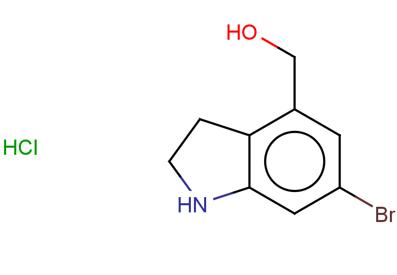 (6-bromo-2,3-dihydro-1H-indol-4-yl)methanol hydrochloride
