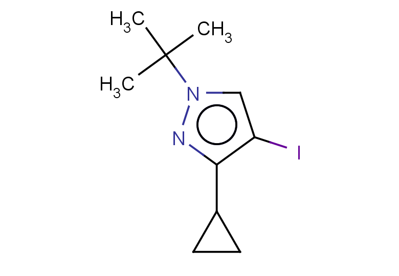 1-tert-butyl-3-cyclopropyl-4-iodo-1H-pyrazole