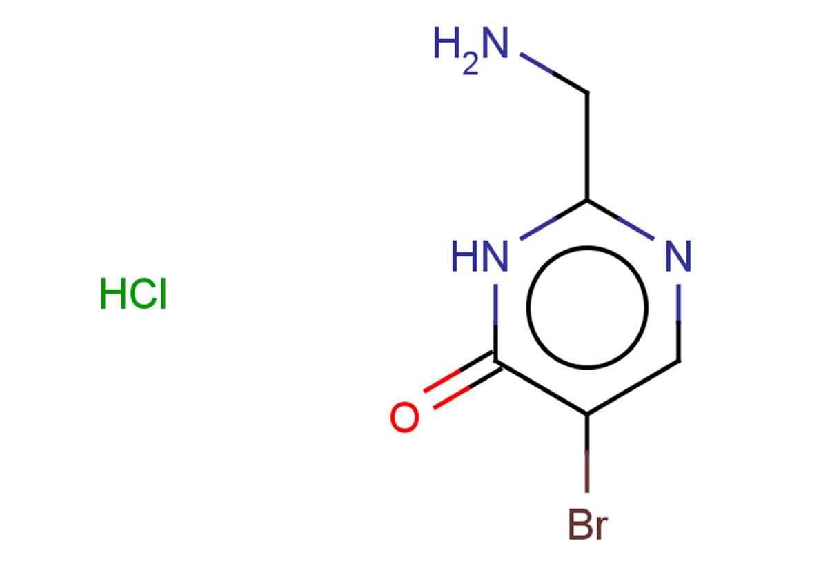 2-(aminomethyl)-5-bromo-3,4-dihydropyrimidin-4-one hydrochloride