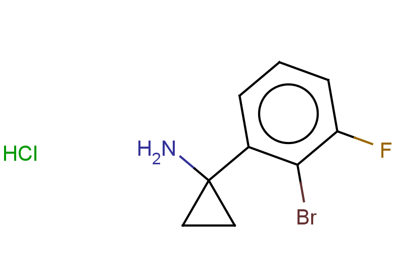 1-(2-bromo-3-fluorophenyl)cyclopropan-1-amine hydrochloride