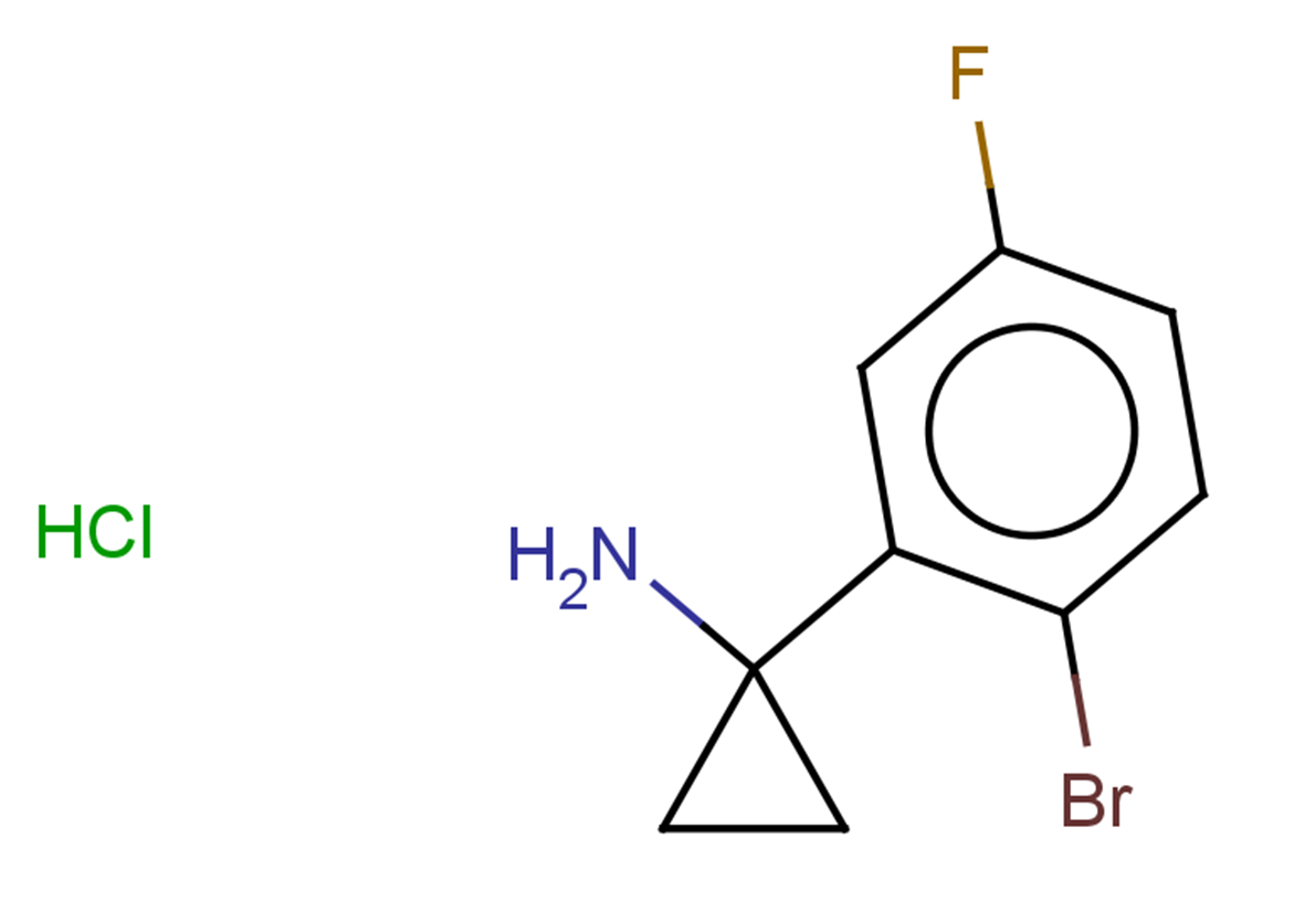 1-(2-bromo-5-fluorophenyl)cyclopropan-1-amine hydrochloride