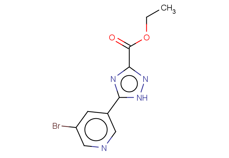 ethyl 5-(5-bromopyridin-3-yl)-1H-1,2,4-triazole-3-carboxylate