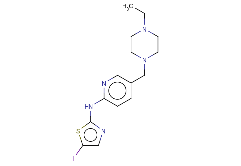 5-[(4-ethylpiperazin-1-yl)methyl]-N-(5-iodo-1,3-thiazol-2-yl)pyridin-2-amine