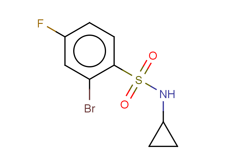 2-bromo-N-cyclopropyl-4-fluorobenzene-1-sulfonamide