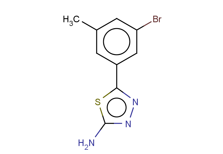 5-(3-bromo-5-methylphenyl)-1,3,4-thiadiazol-2-amine