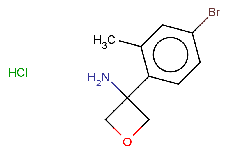 3-(4-bromo-2-methylphenyl)oxetan-3-amine hydrochloride