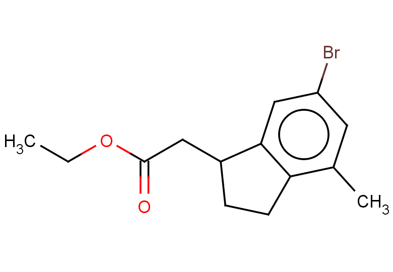 ethyl 2-(6-bromo-4-methyl-2,3-dihydro-1H-inden-1-yl)acetate