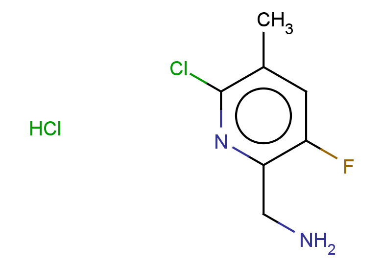 1-(6-chloro-3-fluoro-5-methylpyridin-2-yl)methanamine hydrochloride