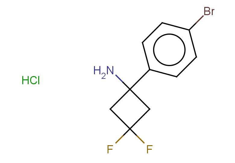 1-(4-bromophenyl)-3,3-difluorocyclobutan-1-amine hydrochloride