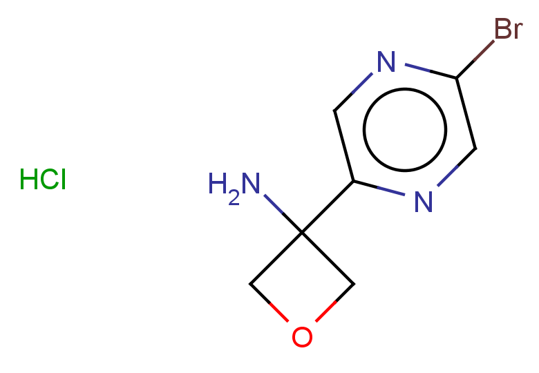 3-(5-bromopyrazin-2-yl)oxetan-3-amine hydrochloride